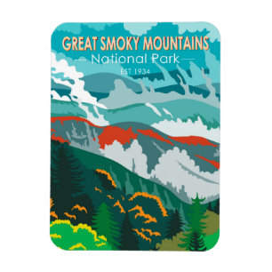 Nationaal Park Grote Smoky Mountains Magneet