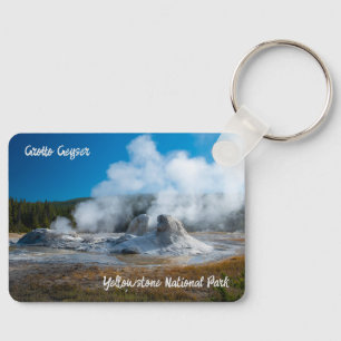 Nationaal park Grotto Geyser Yellowstone Sleutelhanger