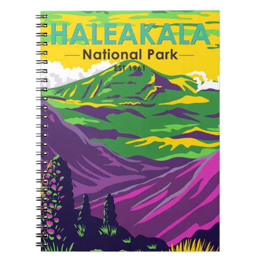 Nationaal park Haleakala Hawaii Notitieboek (Voorkant)