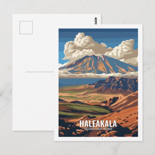 Nationaal park Haleakala Hawaii Verenigde Staten Briefkaart (Voorkant / Achterkant)