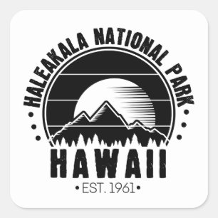 Nationaal park Haleakala Hawaii Verenigde Staten Vierkante Sticker