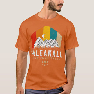 Nationaal park Haleakala Maui Hawaii 1961 Retro Su T-shirt