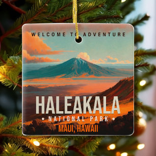 Nationaal park Haleakala Maui Hawaii Keramisch Ornament
