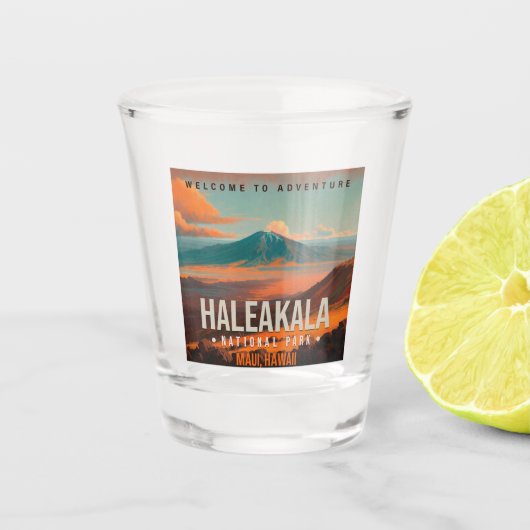 Nationaal park Haleakala Maui Hawaii  Shot Glas (Voorkant)