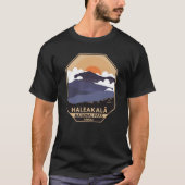 Nationaal park Haleakala Retro Emblem T-shirt (Voorkant)
