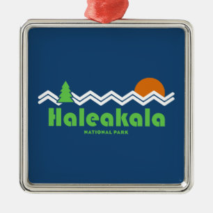 Nationaal park Haleakala Retro Metalen Ornament