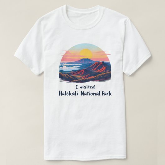 Nationaal park Haleakalā T-shirt (Design voorkant)