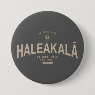 Nationaal park Haleakala Vacatie Hawaii Ronde Button 7,6 Cm