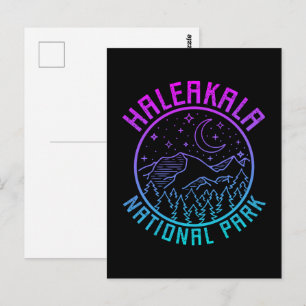 Nationaal park Hawaii gradiënt Haleakala Briefkaart