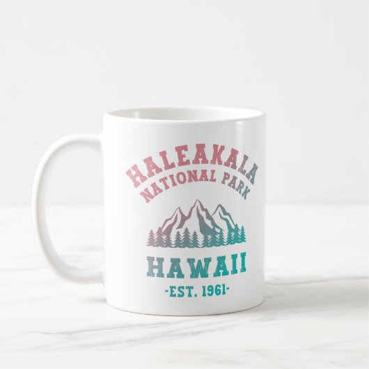 Nationaal park Hawaii gradiënt Haleakala Koffiemok (Links)