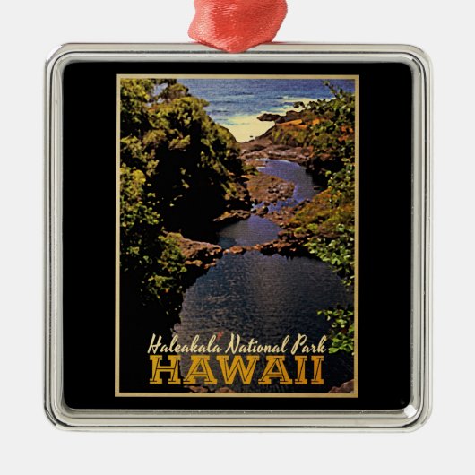 Nationaal Park Hawaii Metalen Ornament (Voorkant)