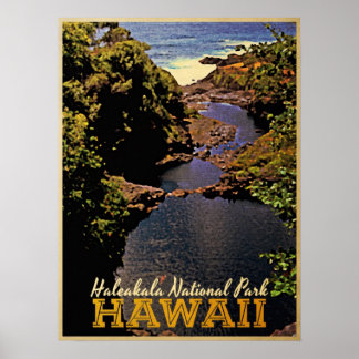 Nationaal Park Hawaii Poster