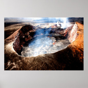 Nationaal park Hawaii Volcano Poster