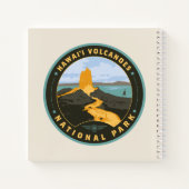 Nationaal park Hawaii Volcanoes Notitieboek (Achterkant)