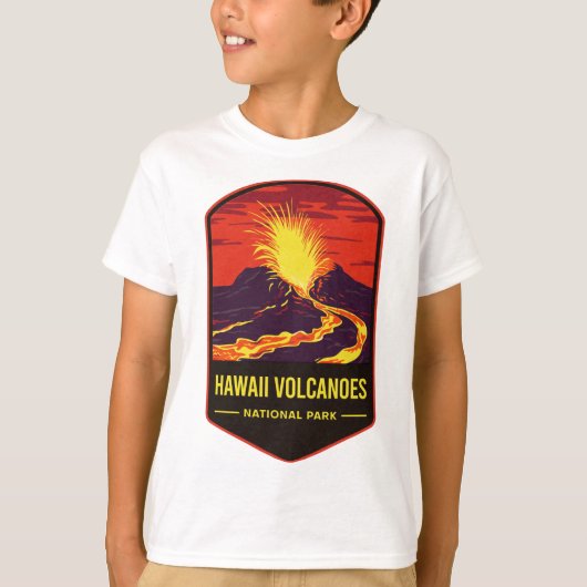 Nationaal park Hawaii Volcanoes T-shirt (Voorkant)