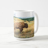 Nationaal Park Hayden Valley Bison Yellowstone Koffiemok (Voorkant rechts)