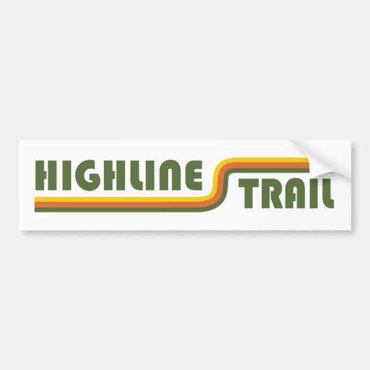 Nationaal park Highline Trail Glacier Bumpersticker (Voorkant)