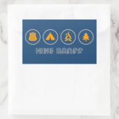 Nationaal park Hike Banff Rechthoekige Sticker (Tas)