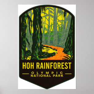 Nationaal park Hoh Rain Forest Poster