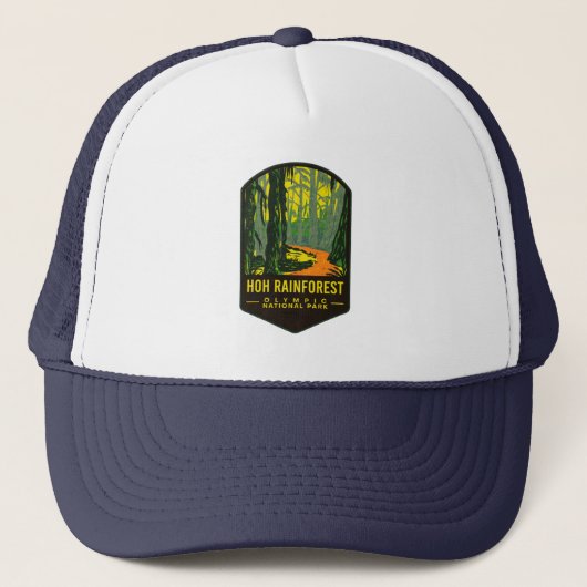 Nationaal park Hoh Rain Forest Trucker Pet (Voorkant)