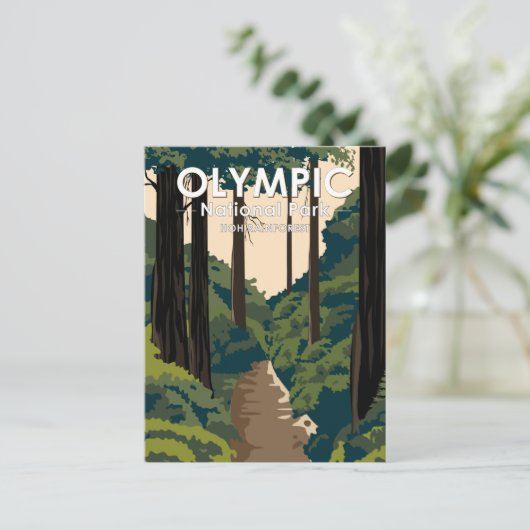 Nationaal park Hoh Rainforest Briefkaart (Staand voorkant)