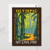 Nationaal park Hoh Rainforest Distress Briefkaart (Voorkant / Achterkant)