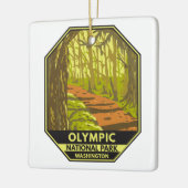 Nationaal park Hoh Rainforest Washington Keramisch Ornament (Links)