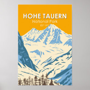 Nationaal park Hohe Tauern Alpine Oostenrijk Vinta Poster