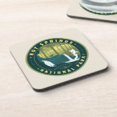 Nationaal park Hot Springs Bier Onderzetter (Linkerzijde)