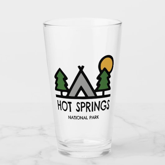 Nationaal park Hot Springs Glas (Voorkant)