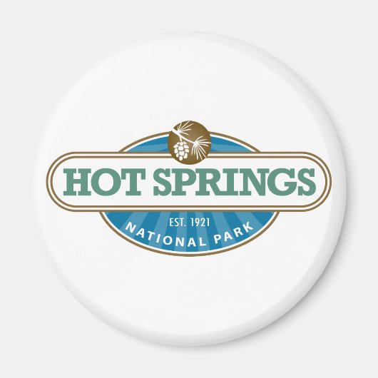 Nationaal park Hot Springs Magneet (Voorkant)