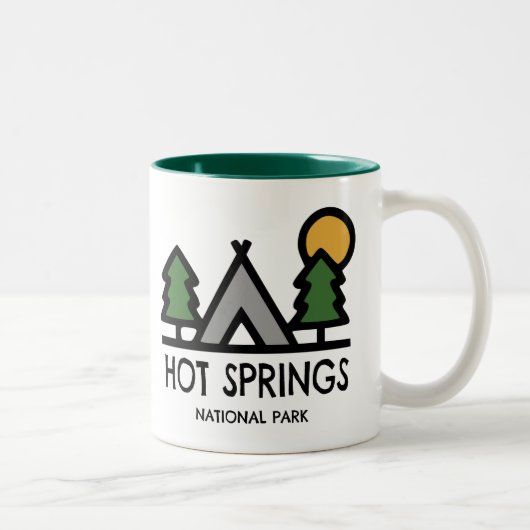 Nationaal park Hot Springs Tweekleurige Koffiemok (Rechts)