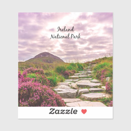 Nationaal Park Ierland Sticker (Vel)