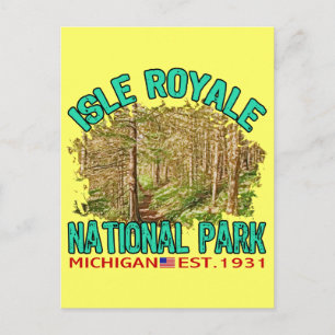 Nationaal Park Isle Royale, Michigan Briefkaart