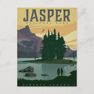 Nationaal park Jasper Briefkaart