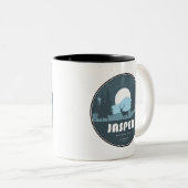 Nationaal Park Jasper Deer Tweekleurige Koffiemok (Voorkant rechts)