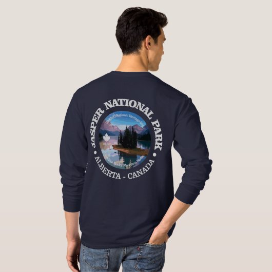 Nationaal park Jasper (meer van Maligne) T-shirt (Achterkant volledig)