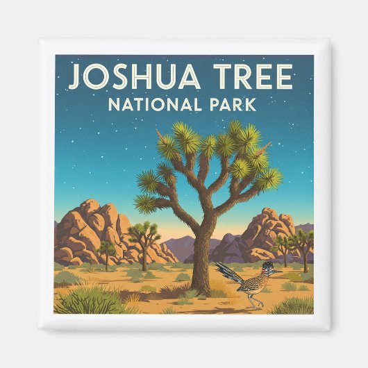 Nationaal park  Joshua-boom Magneet (Voorkant)