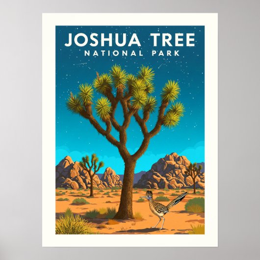 Nationaal park Joshua-boom Poster (Voorkant)