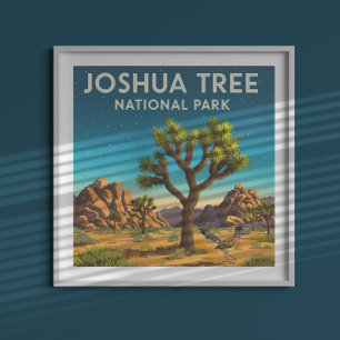 Nationaal park Joshua-boom Poster