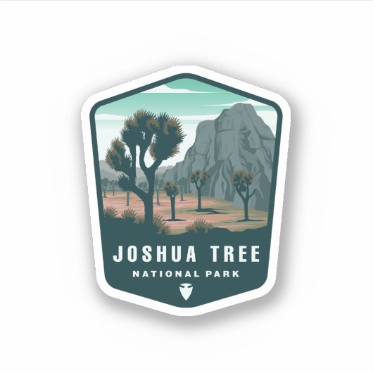 Nationaal park Joshua Tree | Afgesneden Sticker (Voorkant)