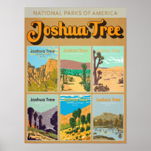 Nationaal park Joshua Tree California Landmark Poster