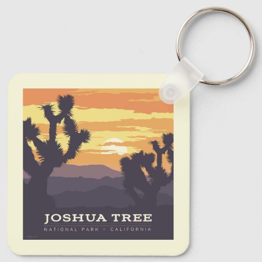 Nationaal park Joshua Tree | Californië Sleutelhanger (Achterkant)