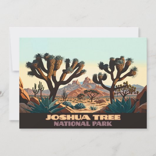 Nationaal park Joshua Tree Kaart (Voorkant)