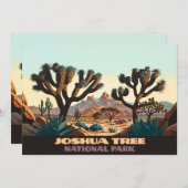 Nationaal park Joshua Tree Kaart (Voorkant / Achterkant)