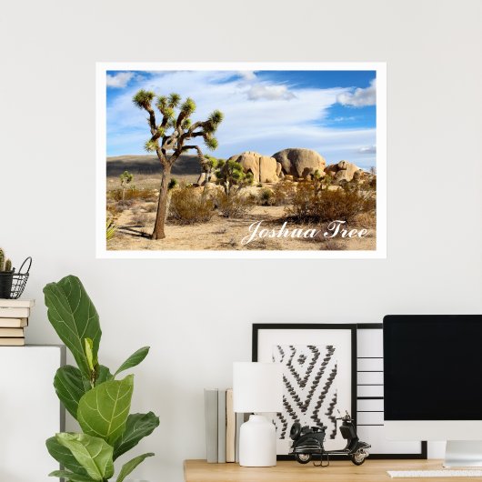 Nationaal park Joshua Tree Poster (Thuiskantoor)