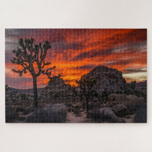 Nationaal park Joshua Tree Red Sunset Legpuzzel
