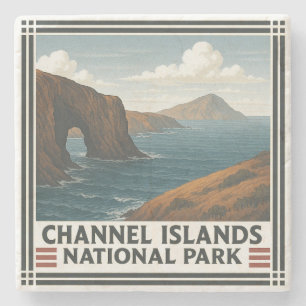 Nationaal park Kanaaleilanden Stenen Onderzetter
