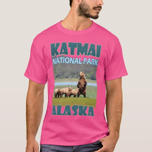 Nationaal park Katmai in Alaska T-shirt (Voorkant)