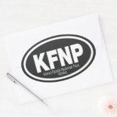 Nationaal park Kenai Fjords Ovale Sticker (Envelop)